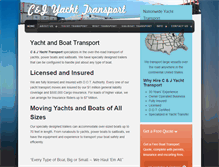 Tablet Screenshot of candjtransport.com